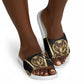 Egypt Uraeus Slide Sandals Gold Cobra Luxury Style