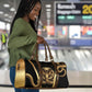 Egypt Uraeus Travel Bag Gold Cobra Luxury Style