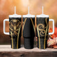 Egypt Uraeus Tumbler With Handle Gold Cobra Luxury Style