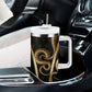 Egypt Uraeus Tumbler With Handle Gold Cobra Luxury Style