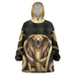 Egypt Uraeus Wearable Blanket Hoodie Gold Cobra Luxury Style