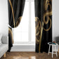 Egypt Uraeus Window Curtain Gold Cobra Luxury Style