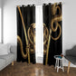 Egypt Uraeus Window Curtain Gold Cobra Luxury Style