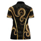 Egypt Uraeus Women Polo Shirt Gold Cobra Luxury Style