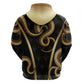 Egypt Uraeus Zip Hoodie Gold Cobra Luxury Style