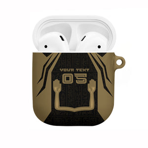 Custom Egypt KA AirPods Case Gold Symbol Hieroglyphic Texture