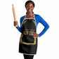 Custom Egypt KA Apron Gold Symbol Hieroglyphic Texture