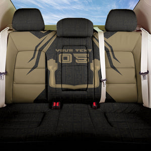 Custom Egypt KA Back Car Seat Cover Gold Symbol Hieroglyphic Texture