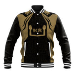 Custom Egypt KA Baseball Jacket Gold Symbol Hieroglyphic Texture