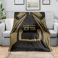 Custom Egypt KA Blanket Gold Symbol Hieroglyphic Texture