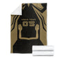 Custom Egypt KA Blanket Gold Symbol Hieroglyphic Texture