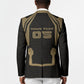 Custom Egypt KA Blazer Gold Symbol Hieroglyphic Texture