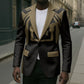 Custom Egypt KA Blazer Gold Symbol Hieroglyphic Texture