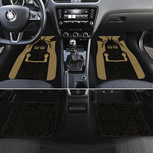 Custom Egypt KA Car Mats Gold Symbol Hieroglyphic Texture