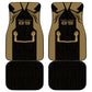 Custom Egypt KA Car Mats Gold Symbol Hieroglyphic Texture