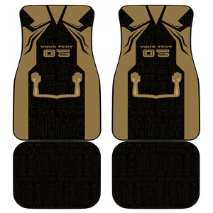 Custom Egypt KA Car Mats Gold Symbol Hieroglyphic Texture