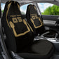 Custom Egypt KA Car Seat Cover Gold Symbol Hieroglyphic Texture