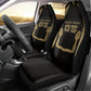 Custom Egypt KA Car Seat Cover Gold Symbol Hieroglyphic Texture