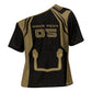 Custom Egypt KA Cross Shoulder Shirt Gold Symbol Hieroglyphic Texture