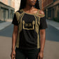 Custom Egypt KA Cross Shoulder Shirt Gold Symbol Hieroglyphic Texture