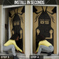 Custom Egypt KA Door Cover Gold Symbol Hieroglyphic Texture