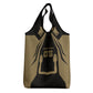 Custom Egypt KA Grocery Bag Gold Symbol Hieroglyphic Texture