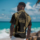 Custom Egypt KA Hawaiian Shirt Gold Symbol Hieroglyphic Texture