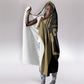 Custom Egypt KA Hooded Blanket Gold Symbol Hieroglyphic Texture