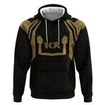 Custom Egypt KA Hoodie Gold Symbol Hieroglyphic Texture