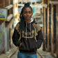 Custom Egypt KA Hoodie Gold Symbol Hieroglyphic Texture