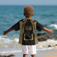Custom Egypt KA Kid Hawaiian Shirt Gold Symbol Hieroglyphic Texture