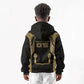 Custom Egypt KA Kid Hoodie Gold Symbol Hieroglyphic Texture