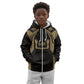 Custom Egypt KA Kid Hoodie Gold Symbol Hieroglyphic Texture