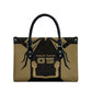 Custom Egypt KA Leather Bag Gold Symbol Hieroglyphic Texture