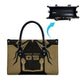 Custom Egypt KA Leather Bag Gold Symbol Hieroglyphic Texture