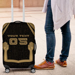 Custom Egypt KA Luggage Cover Gold Symbol Hieroglyphic Texture