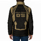 Custom Egypt KA Padded Jacket Gold Symbol Hieroglyphic Texture