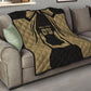 Custom Egypt KA Quilt Gold Symbol Hieroglyphic Texture