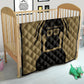 Custom Egypt KA Quilt Gold Symbol Hieroglyphic Texture