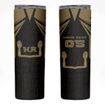 Custom Egypt KA Skinny Tumbler Gold Symbol Hieroglyphic Texture