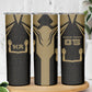 Custom Egypt KA Skinny Tumbler Gold Symbol Hieroglyphic Texture