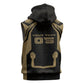 Custom Egypt KA Sleeveless Zip Hoodie Gold Symbol Hieroglyphic Texture