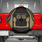 Custom Egypt KA Spare Tire Cover Gold Symbol Hieroglyphic Texture