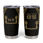 Custom Egypt KA Tumbler Cup Gold Symbol Hieroglyphic Texture