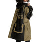 Custom Egypt KA Wearable Blanket Hoodie Gold Symbol Hieroglyphic Texture