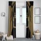 Custom Egypt KA Window Curtain Gold Symbol Hieroglyphic Texture