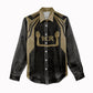 Custom Egypt KA Women Casual Shirt Gold Symbol Hieroglyphic Texture