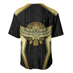Egypt BA Baseball Jersey Winged Pharaoh Hieroglyphic Patterns