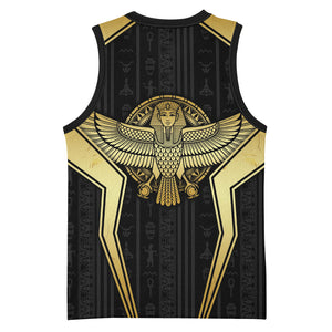 Egypt BA Basketball Jersey Winged Pharaoh Hieroglyphic Patterns