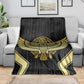 Egypt BA Blanket Winged Pharaoh Hieroglyphic Patterns